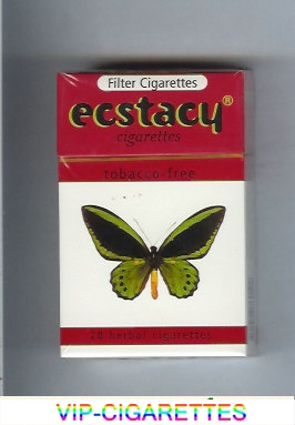 Ecstacy white and red 20 herbal cigarettes hard box