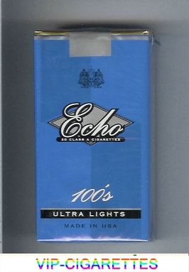 Echo 100s Ultra Lights cigarettes soft box