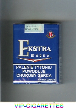 Ekstra Mocne blue cigarettes soft box