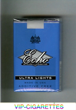 Echo Ultra Lights cigarettes soft box