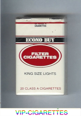 Econo Buy King Size Lights cigarettes soft box