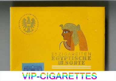 Egyptische M.Sorte cigarettes wide flat hard box