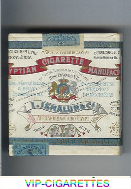 Egyptian Cigarette Manufactory cigarettes wide flat hard box