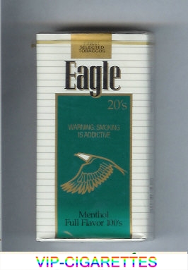 Eagle 20s Menthol Full Flavor 100s cigarettes soft box