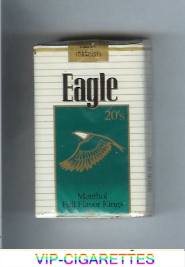 Eagle 20s Menthol Full Flavor Kings cigarettes soft box