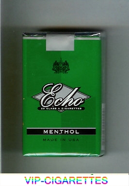 Echo Menthol cigarettes soft box