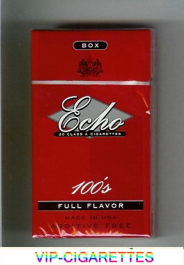 Echo 100s Full Flavor cigarettes hard box