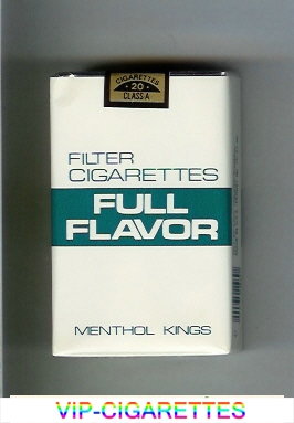 Full Flavor Filter Cigarettes Menthol Kings cigarettes soft box