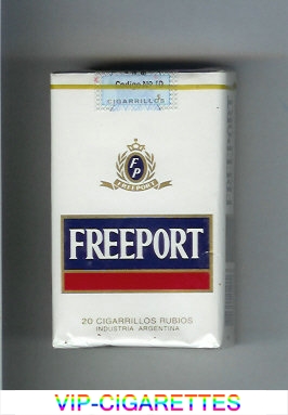 Freeport white and blue and red cigarettes soft box