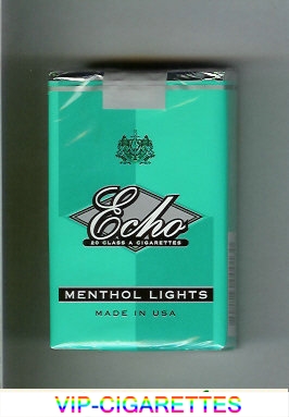 Echo Menthol Lights cigarettes soft box