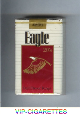 Eagle 20s Full Flavor Kings cigarettes soft box