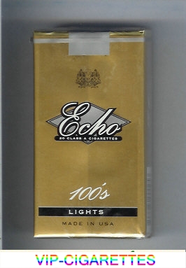 Echo 100s Lights cigarettes soft box