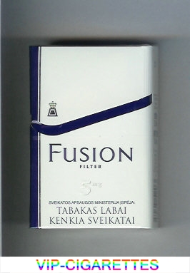 Fusion Filter 5 mg white and blue cigarettes hard box