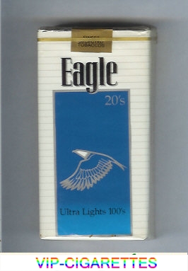 Eagle 20s Ultra Lights 100s cigarettes soft box