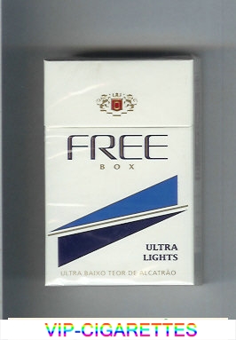 Free Box Ultra Lights Cigarettes hard box