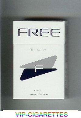 Free Box F Your Choice white and grey and black Cigarettes hard box