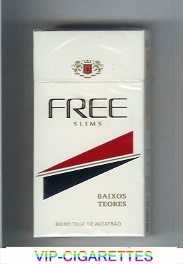 Free Slims Baixos Teores 100s Cigarettes hard box