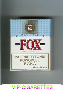 Fox Super Lights Quality American Blend cigarettes hard box