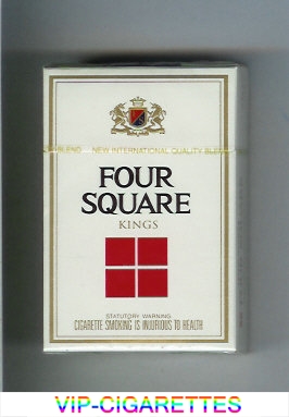 Four Square white and red cigarettes hard box