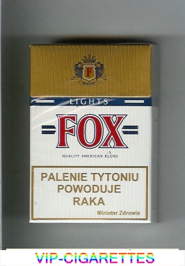 Fox Lights Quality American Blend cigarettes hard box