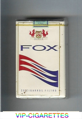 Fox Suave white and blue and red cigarettes soft box