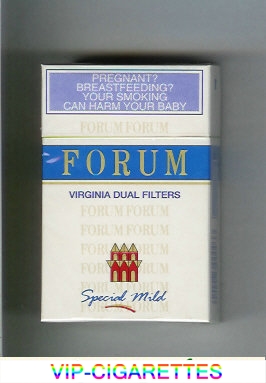 Forum Virginia Dual Filter Special Mild cigarettes hard box