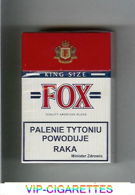 Fox King Size Quality American Blend cigarettes hard box