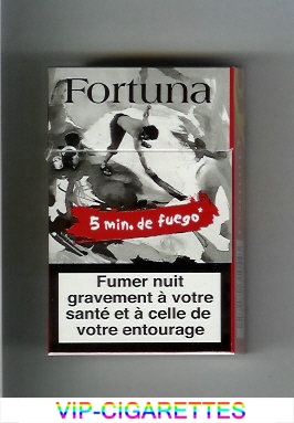 Fortuna. Smin.de Fuego red cigarettes hard box