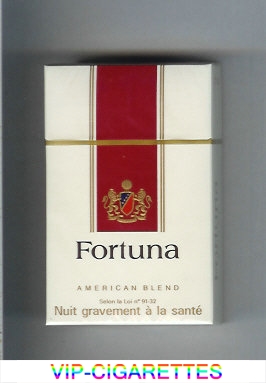Fortuna American Blend white and red cigarettes hard box