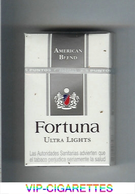 Fortuna American Blend Ultra Lights cigarettes hard box