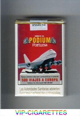 Fortuna Podium 500 Viajes a Europa cigarettes soft box