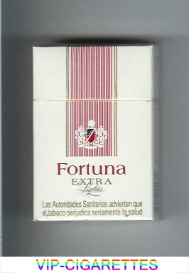 Fortuna Extra Lights cigarettes hard box