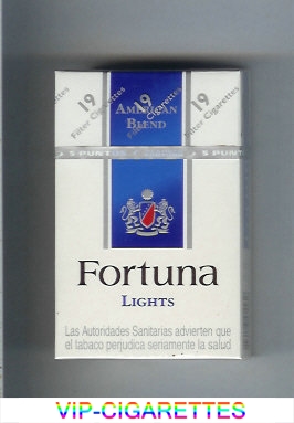 Fortuna American Blend Lights cigarettes hard box