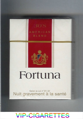 Fortuna American Blend 30s white and red cigarettes hard box