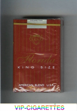 Florida King Size American Blend red cigarettes soft box