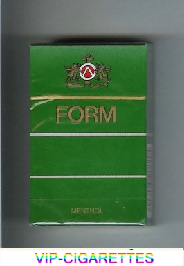 Form Menthol green cigarettes hard box