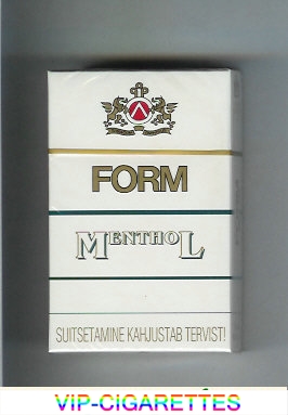Form Menthol white cigarettes hard box