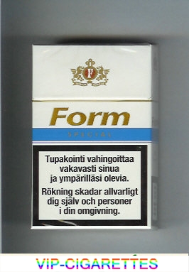 Form Special cigarettes hard box