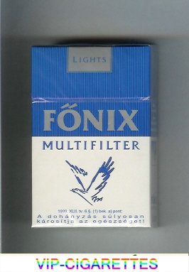 Fonix Multifilter Lights white and blue cigarettes hard box