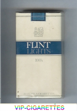 Flint Lights 100s cigarettes soft box