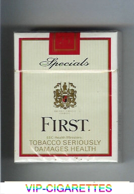 First Specials 25s cigarettes hard box