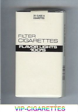 Flavor Lights 100s Filter Cigarettes soft box