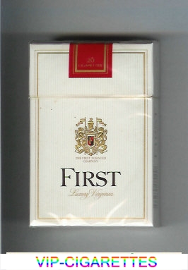 First Luxury Virginia cigarettes hard box