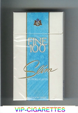 Fine 100s Slim Superlights cigarettes hard box