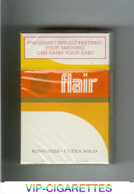 Flair King Size Ultra Mild cigarettes hard box