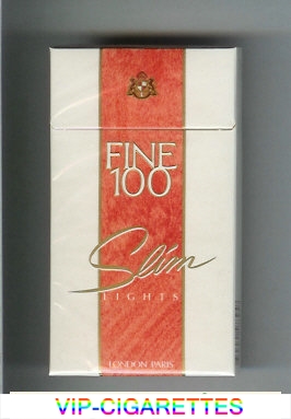 Fine 100s Slim Lights cigarettes hard box
