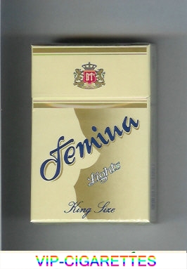 Femina Lights cigarettes hard box