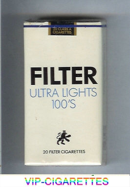 Filter Ultra Lights 100s cigarettes soft box