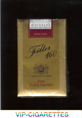 Filter 160 gold cigarettes soft box