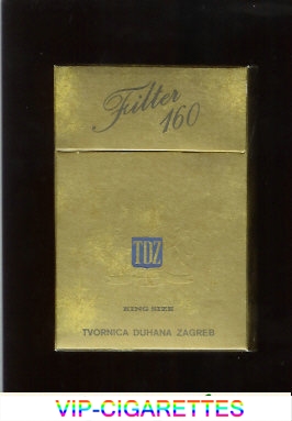 Filter 160 gold cigarettes hard box